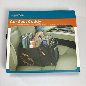 High Road Car Seat Organizer Caddy Cup Holders Compartment Handles New